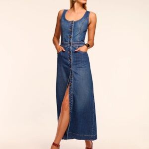 Ramy Brook Madeleine Sleeveless Denim Maxi Dress NWOT